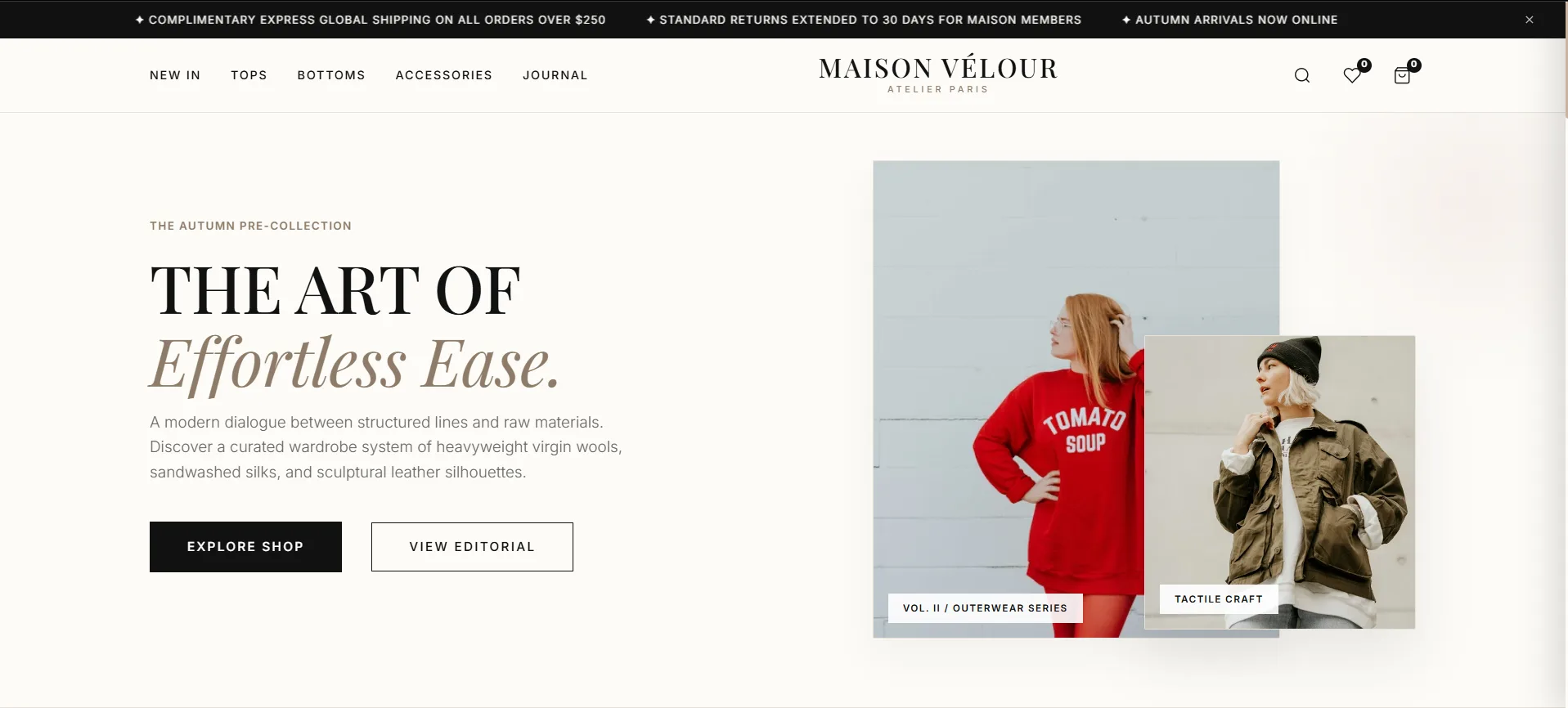 Milan Fashion Store — Free HTML Template
