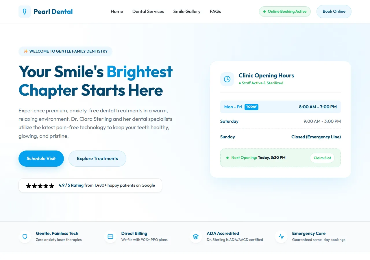 Danish Dental Care — Free HTML Template