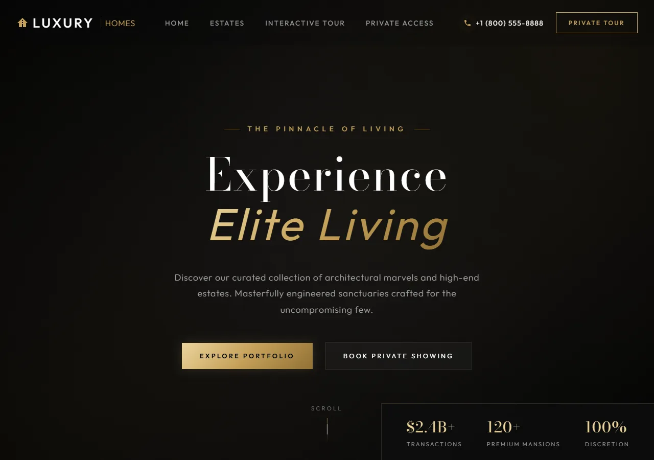 Riviera Luxury Homes — Free HTML Template