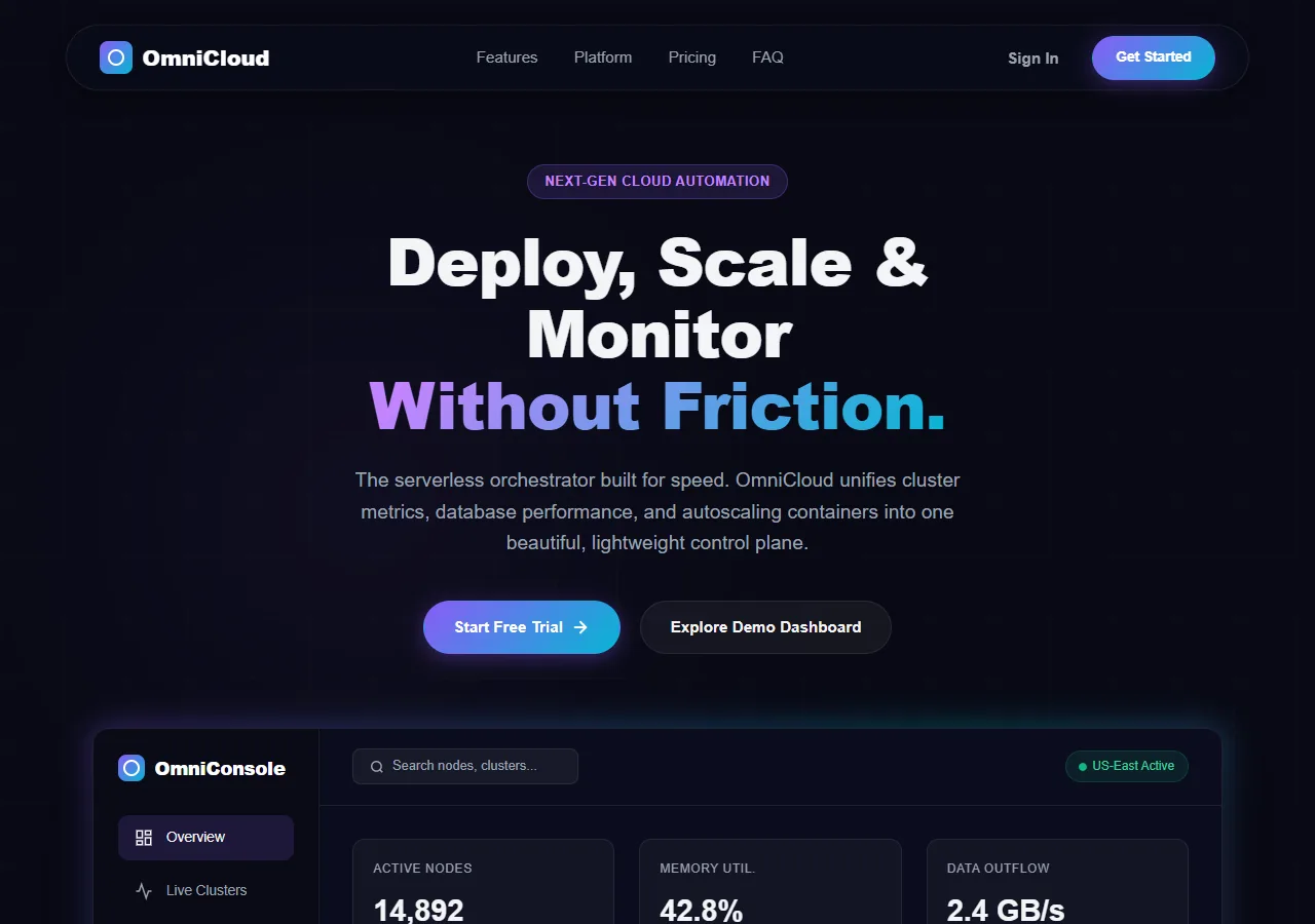 Munich Cloud Dashboard — Free HTML Template