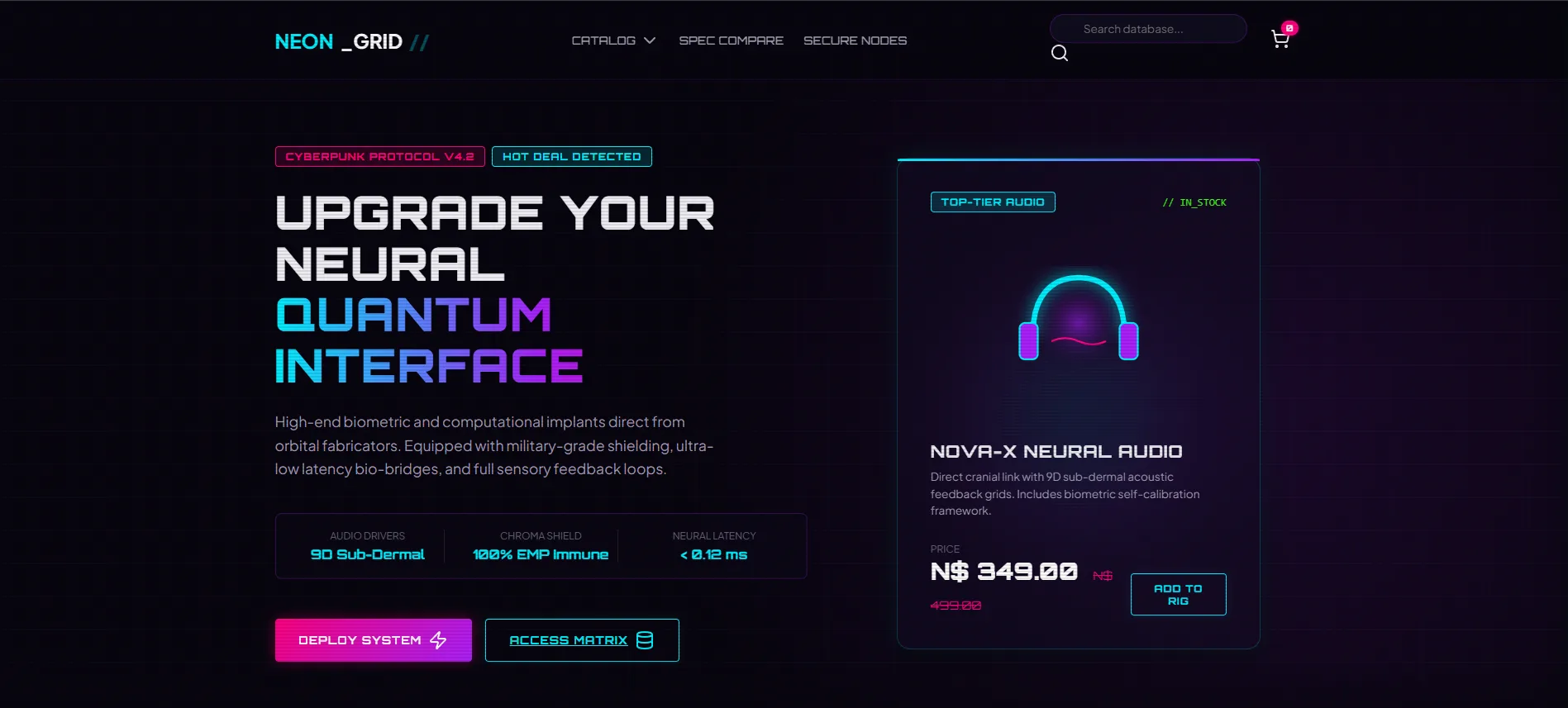 Munich Tech Shop — Free HTML Template